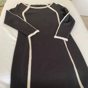 Armani Exchange Black Wool Blend Dress - Size M